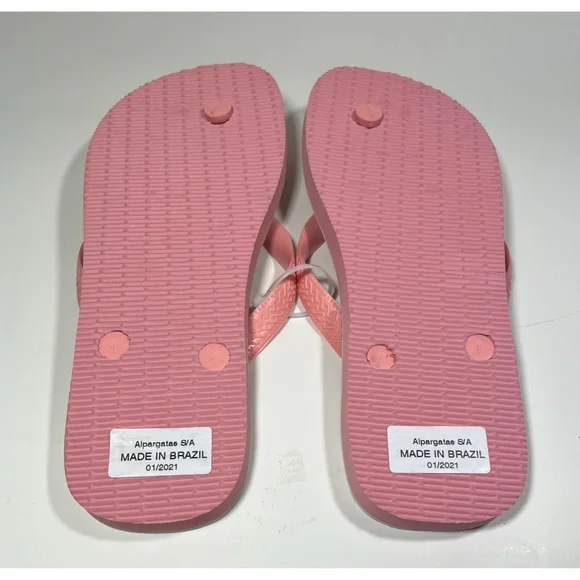 FARM RIO x HAVAIANAS Tomato Print Flip Flop Sandals - Women’s Size 9/10 - Picture 3 of 3